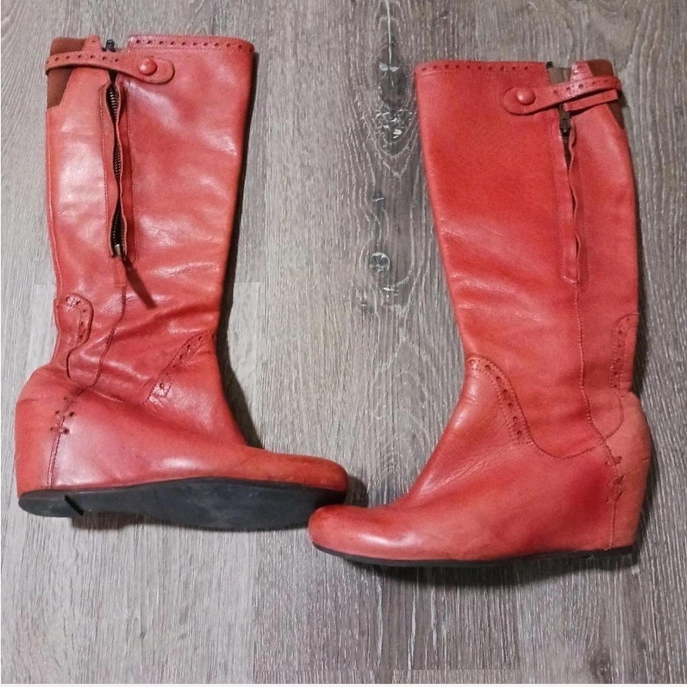 Miz Mooz Red Heeled Boots